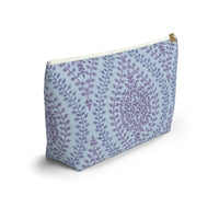 Mumbai Lace Accessory Pouch w T-bottom in Purple